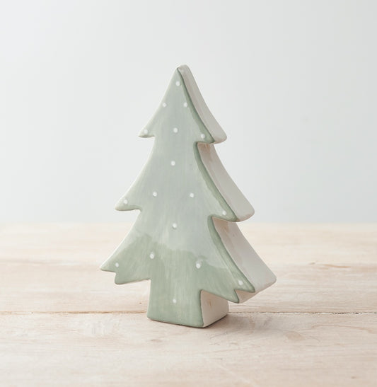 Polka Dot Christmas Tree Ornament, 12cm