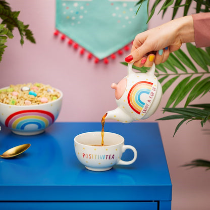 Rainbow Positivitea Tea For One Teapot