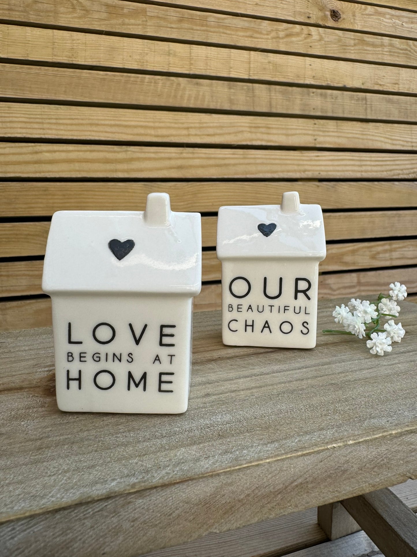 Our Beautiful Chaos Porcelain House 7cm