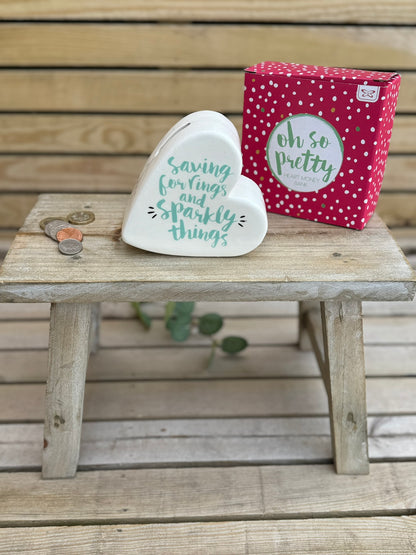 ‘Saving For Rings & Sparkly Things’ Money Box