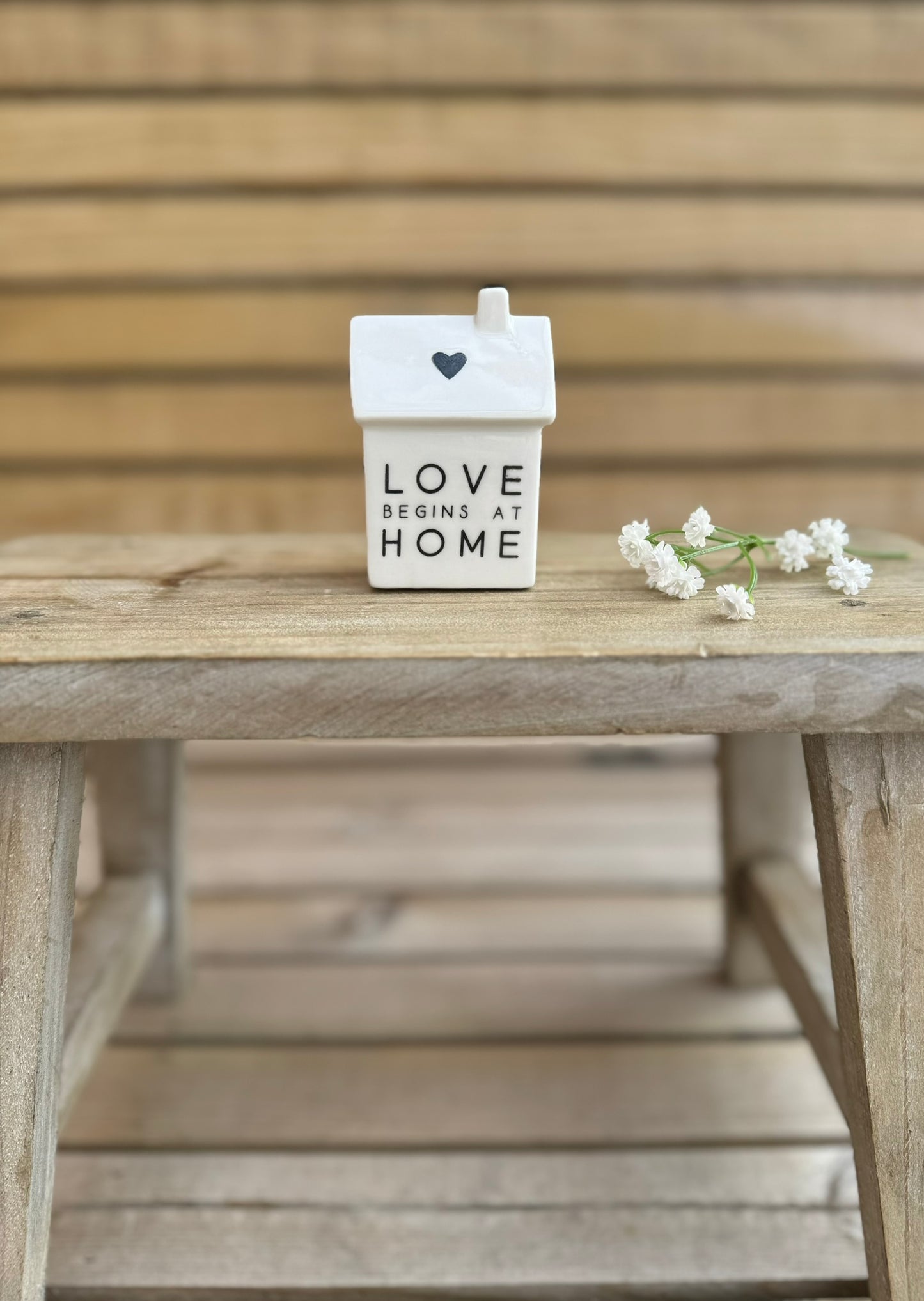 Love Begins at Home Porcelain House