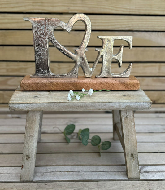 LOVE Wooden Plaque