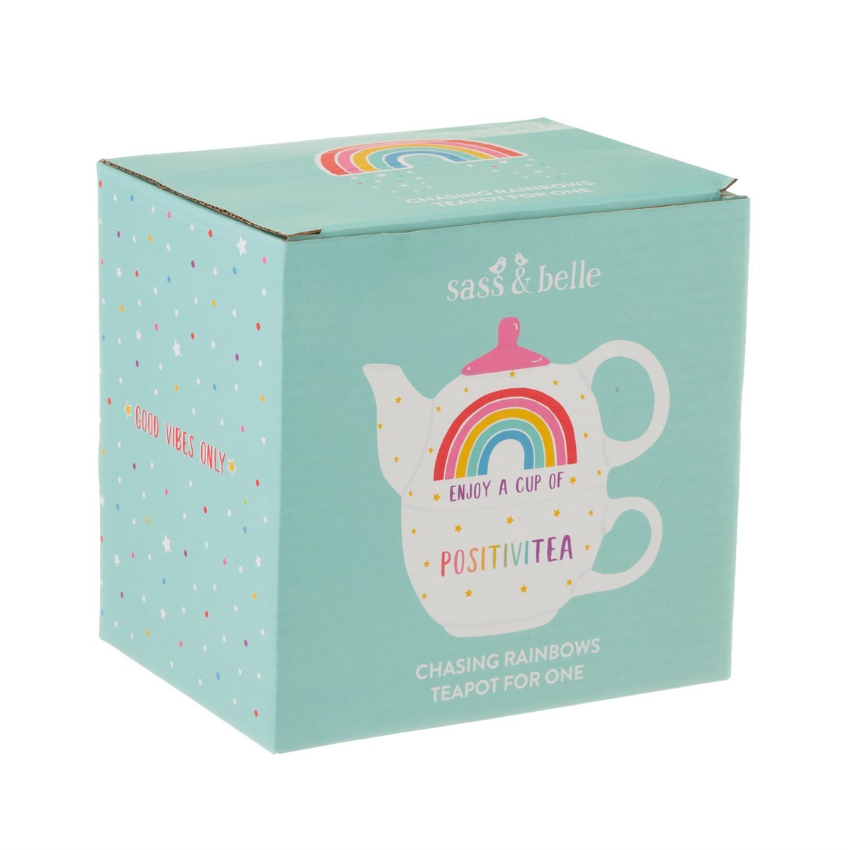 Rainbow Positivitea Tea For One Teapot